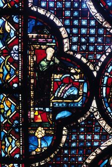 The Inn, stained glass, Chartres Cathedral, France, 1205-1215