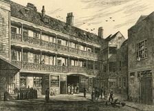 The Inner Court of the Old Belle Sauvage. (1897). Creator: Unknown