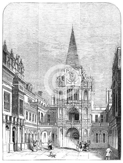 The Inner Court, Burghley, 1844. Creator: Unknown.