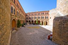 The inner courtyard of Belmonte Castle, Belmonte, Spain, 2007. Creator: Samuel Magal