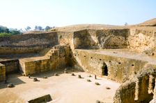 The inner courtyard of Servilia's Tomb, Carmona, Spain, 2007. Creator: Samuel Magal