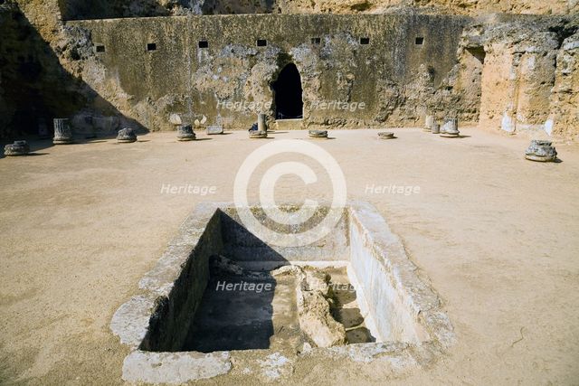 The inner courtyard of Servilia's Tomb, Carmona, Spain, 2007. Creator: Samuel Magal.