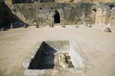 The inner courtyard of Servilia's Tomb, Carmona, Spain, 2007. Artist: Samuel Magal