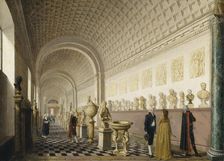 The Inner Gallery of the Royal Museum at the Royal Palace, Stockholm, 1796. Creator: Per Hillestrom