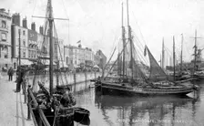 The Inner Harbour at Ramsgate, Kent, early 20th century.Artist: Photochrom Co Ltd of London