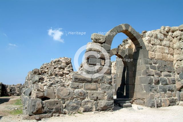 The inner western gate of Belvoir Fortress (Kohav Hayarden), Israel. Creator: Samuel Magal.