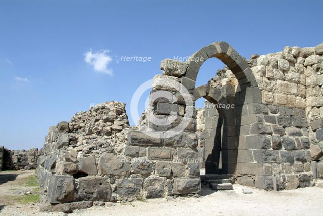 The inner western gate of Belvoir Fortress (Kohav Hayarden), Israel. Artist: Samuel Magal