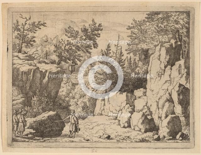 The Inscription on the Rock, probably c. 1645/1656. Creator: Allart van Everdingen.