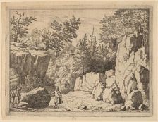 The Inscription on the Rock, probably c. 1645/1656. Creator: Allart van Everdingen