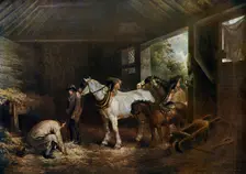 The Inside of the Stable 1791, (1912).Artist: George Morland
