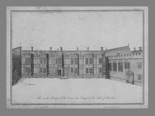 The inside prospect of the Court, the Chappel and the Hall of Beaulieu 1786. Creator: James Basire I