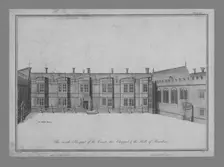 The inside prospect of the Court, the Chappel and the Hall of Beaulieu 1786. Creator: James Basire I