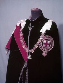 The insignia and robes of The Order of the Garter, 1953. Creator: Arthur Charles Kirby Ware