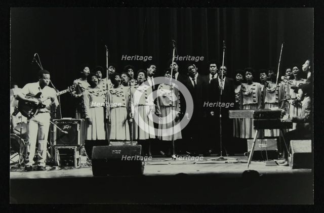 The Inspirational Choir on stage at the Forum Theatre, Hatfield, Hertfordshire, 1985. Artist: Denis Williams