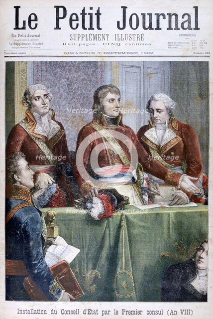The Installation of the Council of State by the First Consul Napoleon, 1799 (1902). Artist: Unknown