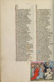 The Installation of the Seventy Elders; Weltchronik, about 1400-1410. Creator: Unknown