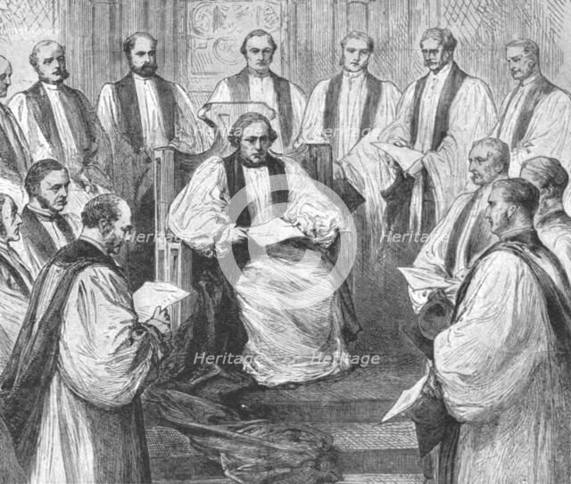 'The Installation of Dr. Benson as Archbishop of Canterbury, March 22, 1883', (1901).  Creator: Unknown.