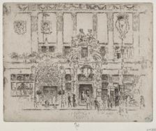 The Institute, Piccadilly, 1906. Creator: Joseph Pennell