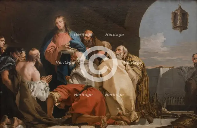 The Institution of The Eucharist, 1753. Creator: Giovanni Domenico Tiepolo.