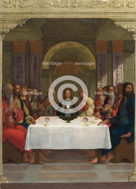 The Institution of the Eucharist, c.1490-1495. Artist: De' Roberti, Ercole (c. 1450-1496)