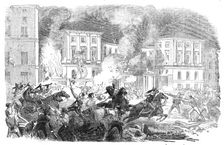 The Insurrection in Spain - the Insurgents setting fire to the Palace of Queen Christina..., 1854. Creator: Unknown