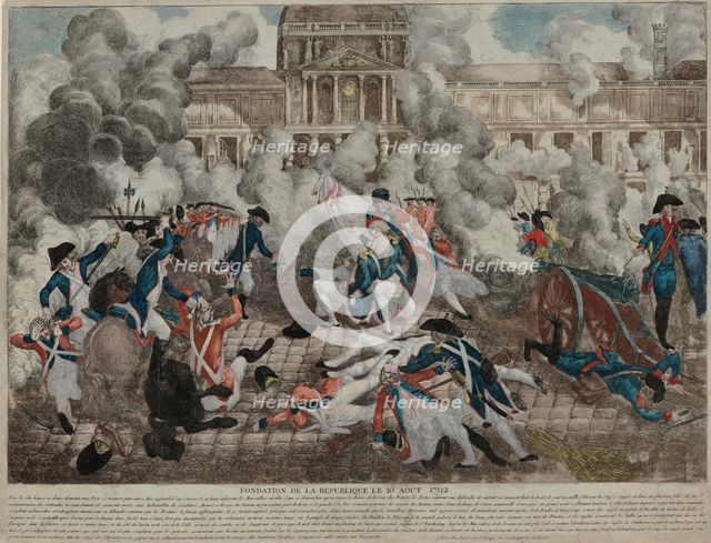 The Insurrection of 10 August 1792, 1792. Creator: Anonymous.