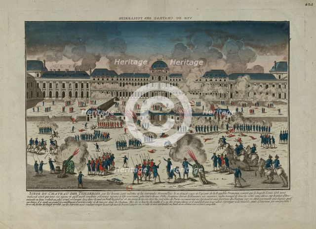 The Insurrection of 10 August 1792, 1792. Creator: Anonymous.