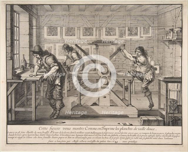 The Intaglio Printers, 1642. Creator: Abraham Bosse.