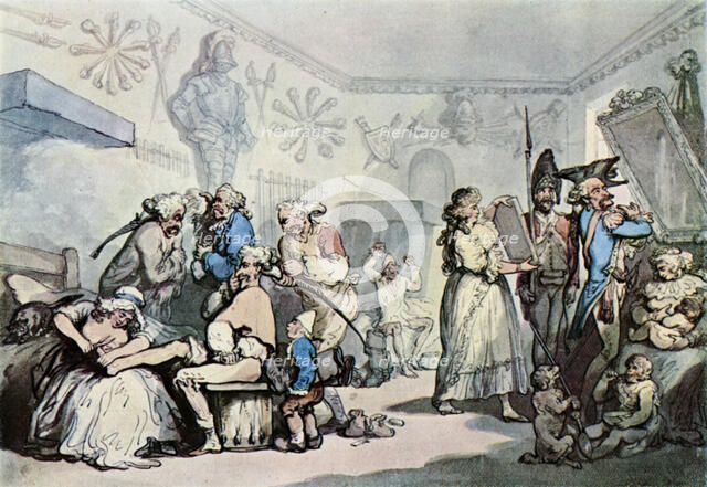 'The Interior of a French Barracks', 1787, (1929). Artist: Thomas Rowlandson