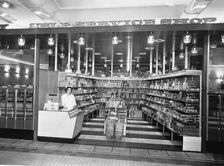 The interior of a Lyons Self-Service shop, (1960s?)