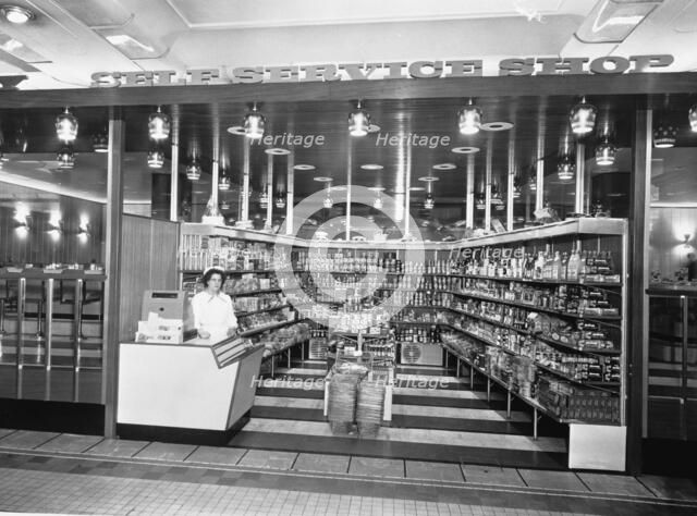 The interior of a Lyons Self-Service shop, (1960s?). Artist: Unknown