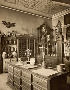 The interior of a seventeenth-century apothecary's shop recreated for the German..., 1900-1999. Creator: Unknown