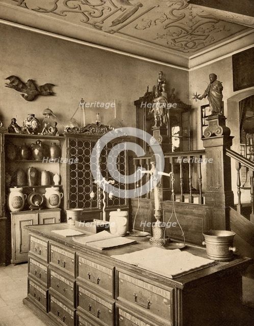 The interior of a seventeenth-century apothecary's shop recreated for the German..., 1900-1999. Creator: Unknown.