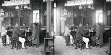 The interior of a tea-house, Hong Kong, 1868/1871. Creator: John Thomson