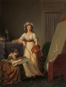 The Interior of an Atelier of a Woman Painter, 1789. Creator: Marie Victoire Lemoine
