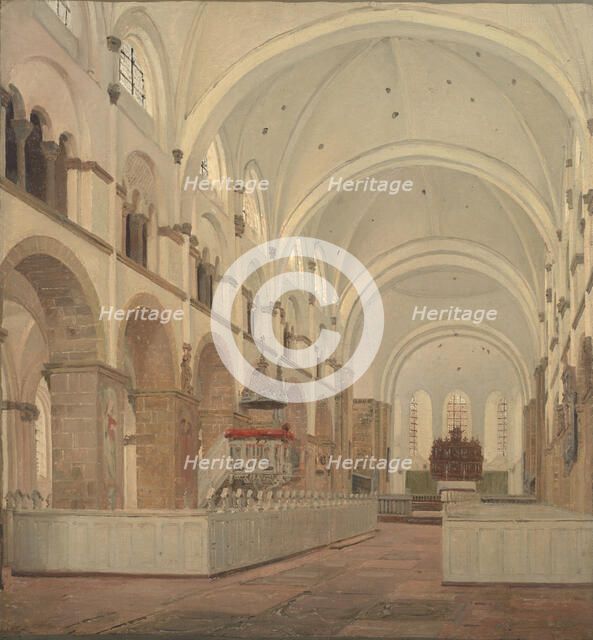 The Interior of Ribe Cathedral, 1836. Creator: Jorgen Pedersen Roed.