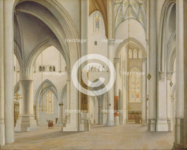The Interior of Saint Bavo, Haarlem, 1628. Creator: Pieter Jansz Saenredam.