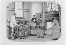 The interior of Spencer's Balloon factory, Highbury, London, c1900. Creator: Unknown