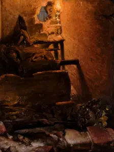 The Interior of the Tomb of King Casimir the Great, 1869. Creator: Jan Matejko