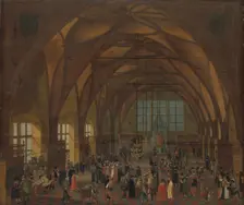 The Interior of the Vladislav Hall, Prague, after 1615. Creator: Unknown
