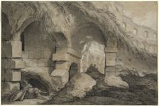 The Interior of the Colosseum, c. 1745. Creator: Charles Michel-Ange Challe