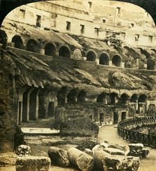 The Interior of the Colosseum, Rome, Italy c1909. Creator: George Rose