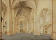 The Interior of the Cunerakerk in Rhenen. Creator: Pieter Jansz Saenredam