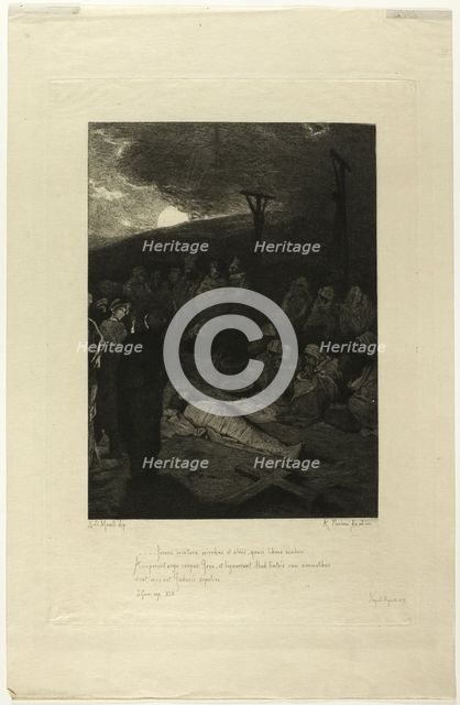 The Interment of Jesus, 1878. Creator: Antonio Piccinni.