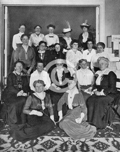 The international gathering of the women suffrage workers, 1914, (c1920). Artist: Unknown