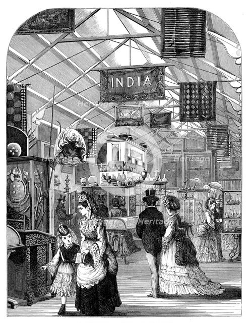 The International Exhibition: the Indian Court, 1871. Creator: Unknown.