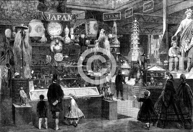 The International Exhibition: the Japanese Court..., 1862. Creator: Unknown.