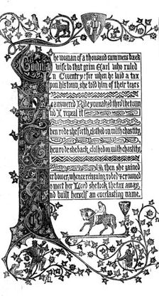 The International Exhibition: The Lady Godiva Ribbon, by J. Ratliff and Son, of Coventry, 1862. Creator: Unknown