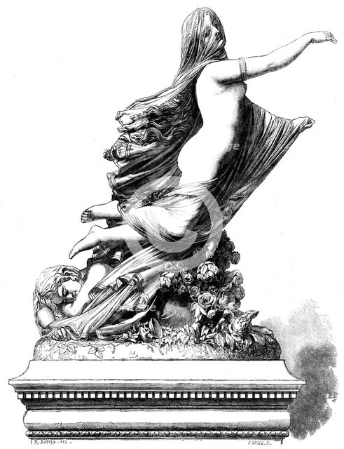The International Exhibition: "The Sleep of Sorrow and the Dream of Joy"..., 1862. Creator: E. Skill.