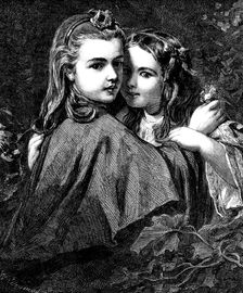 The International Exhibition: "The Whisper", by J. Sant, 1862. Creator: W Thomas
